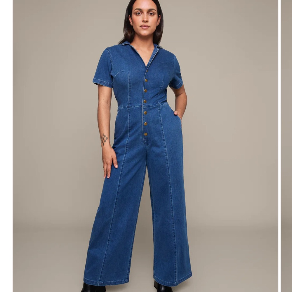 Mixed by Nasrin Blue Women's Denim Overalls